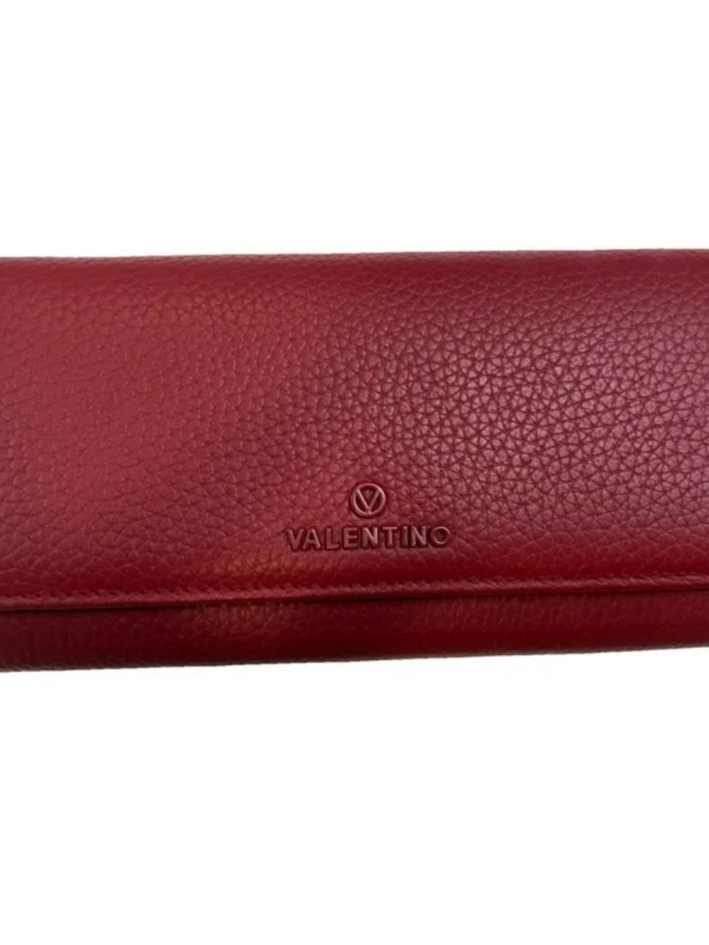 AUTH Mario Valentino Red Clutch